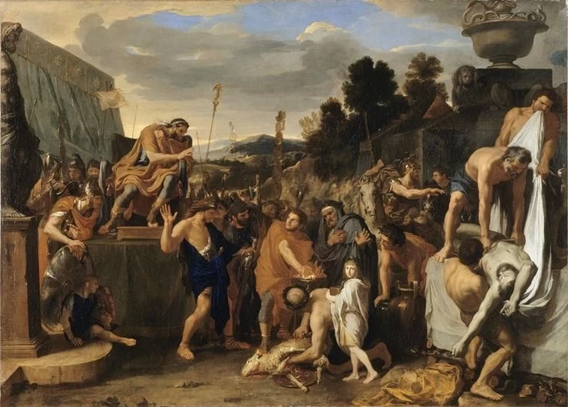 Muzio Scevola davanti a Porsenna